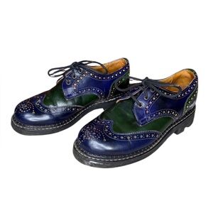 John Fluevog lace-up leather Derby shoes